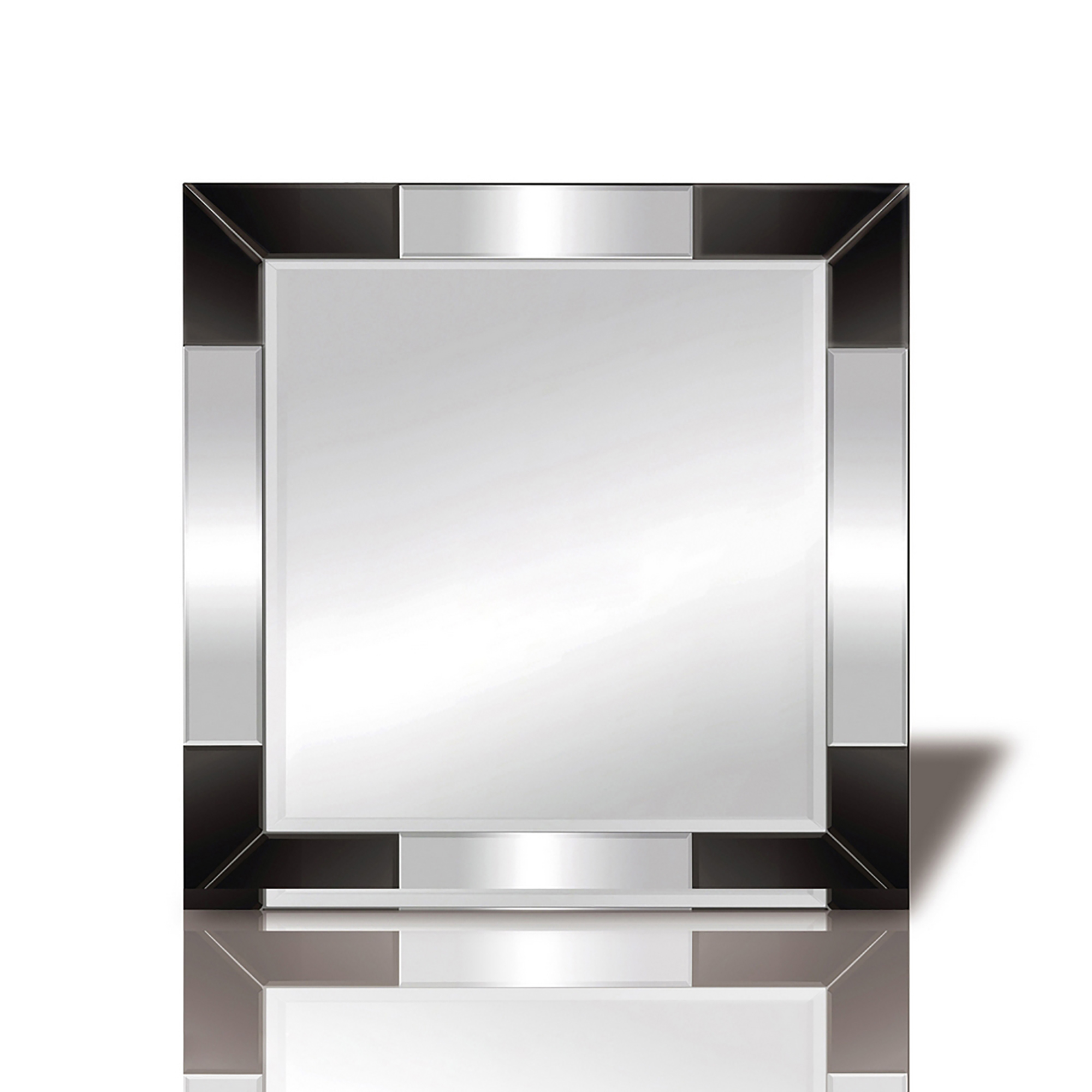 IM60866  Emerson Black Corner Detailed Mirror *COLLECTION ONLY*